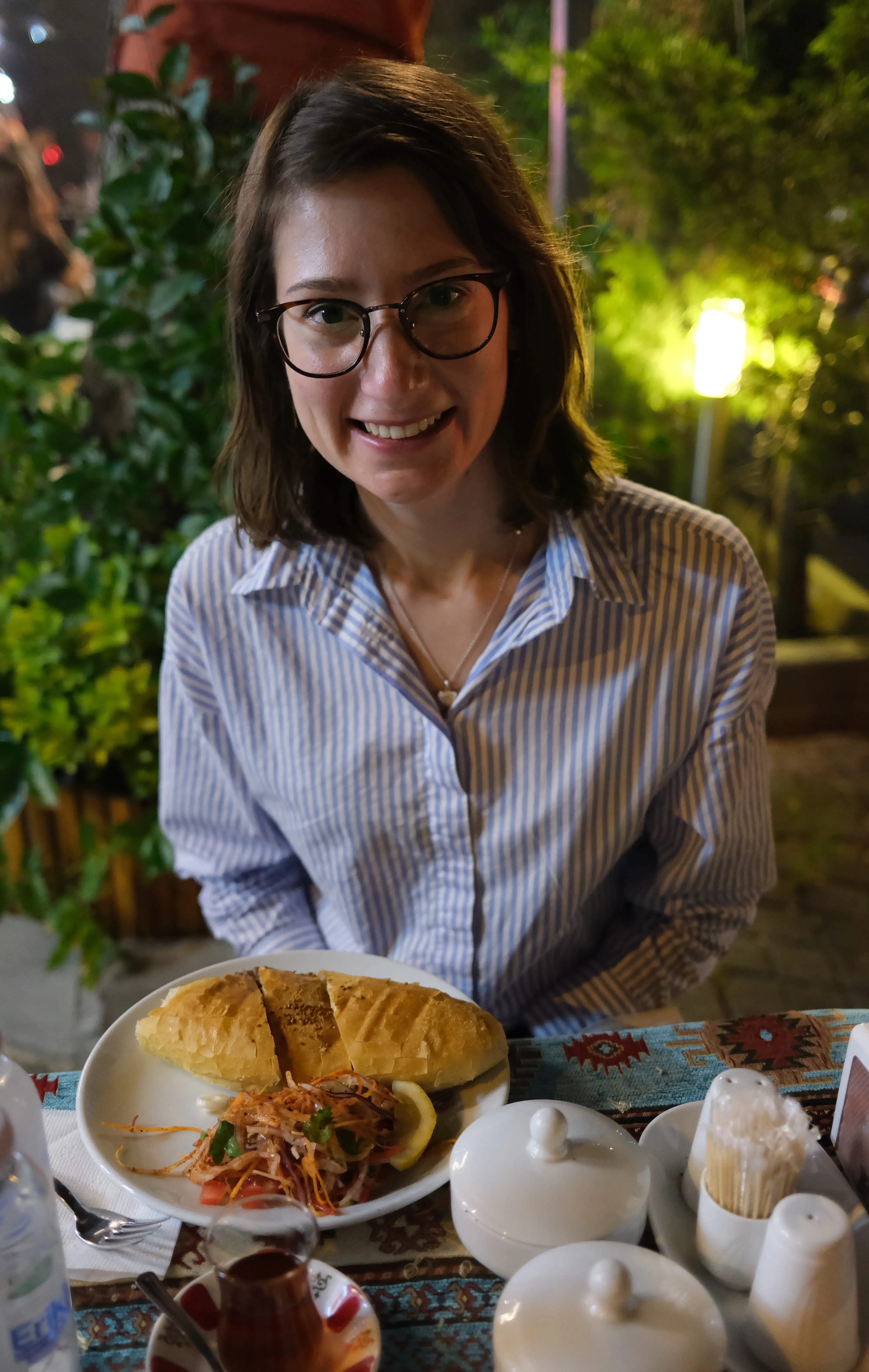 Traditional tea and food.